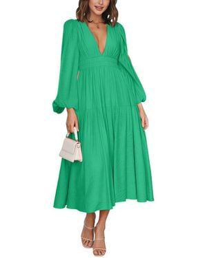 LEON GORI Midi Dress - Green