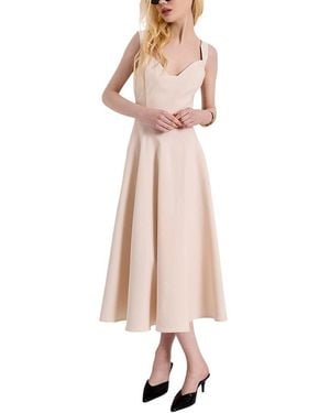 ANDRE TAN Midi Dress - Natural