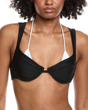 Amanda Uprichard Lazio Bikini Top - Black