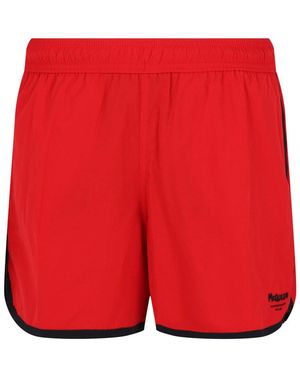 McQueen Logo Board Shorts - Red