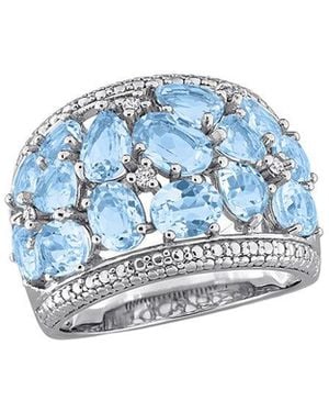 Rina Limor 57 Ct. Tw. Diamond & Topaz Ring - Blue