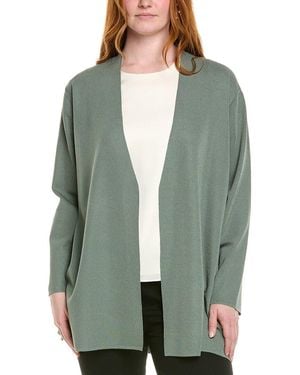 Anne Klein Plus Napa Cardigan - Green