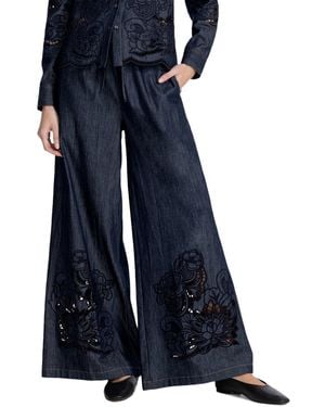Johnny Was Frankie Easy Pant - Blue