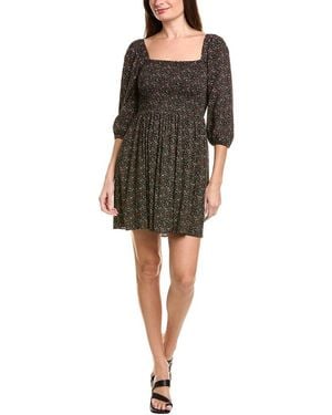 Garrie B Long Sleeve Mini Dress - Black