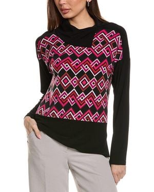 Joseph Ribkoff Cowl Tunic Top - Red