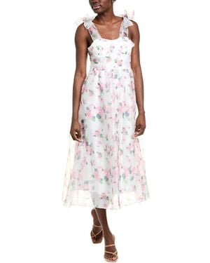 IPPONELLI Organza Maxi Dress - White