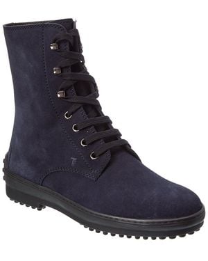 Tod's Suede Boot - Blue