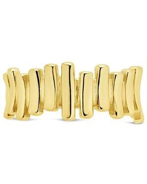 Sterling Forever Joss Staggered Band Ring - Metallic