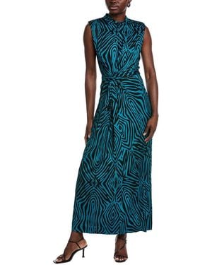 Diane von Furstenberg Geri Gathered Maxi Dress - Blue