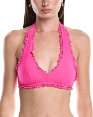 Becca Frills Halter Top - Pink