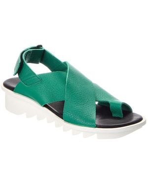 Arche Ikam Leather Sandal - Green