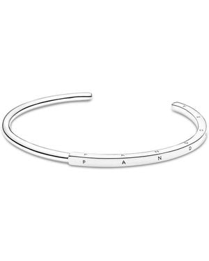 PANDORA Signature Bangle Bracelet - White