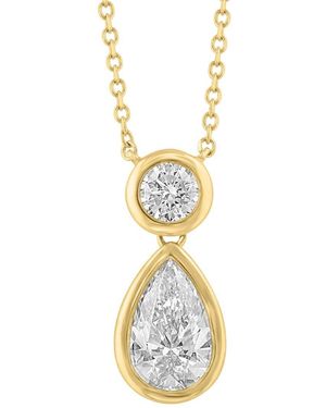 Effy Fine Jewelry 14K 1.23 Ct. Tw. Lab-Grown Diamond Necklace - Metallic