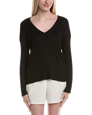 Pj Salvage Jet Set Rib Cashmere-Blend Top - Black