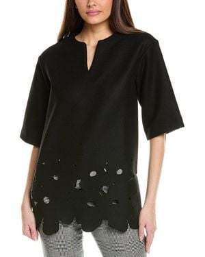 Marimekko Karmi Unikko Wool-Blend Top - Black