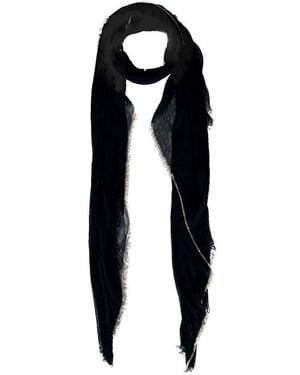 Blue Pacific Specialty Metal Cashmere-Blend Scarf - Black