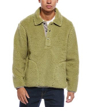 Todd Synder X Champion Sherpa Snap Polo Jacket - Green