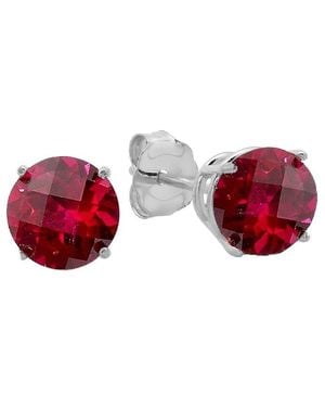 MaxColor 10k 1.90 Ct. Tw. Lab-grown Ruby Studs - Red