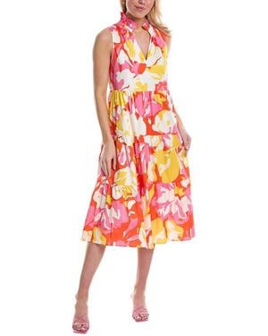 CROSBY BY MOLLIE BURCH Wesley Midi Dress - Red