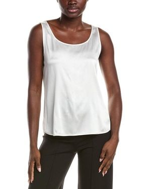 Max Mara Pan Silk-Blend Tank Top - White