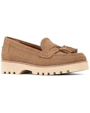 Donald J Pliner Haarlem02 Suede Loafer - Natural
