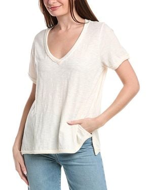 Project Social T Knock Out V Neck T-Shirt - White