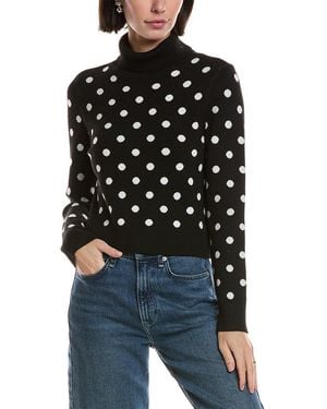 Laundry by Shelli Segal Polka Dot Turtleneck Jumper - Black