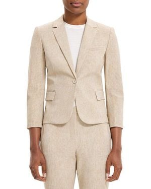 Theory Shrunken Blazer - Natural