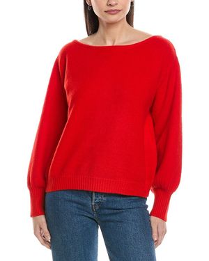 WeWoreWhat Balloon Sleeve Wool-Blend Jumper - Red