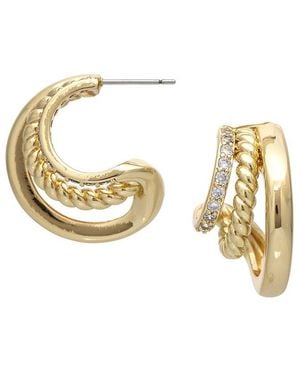 Rivka Friedman 18K Plated Cz Dangle Earrings - Metallic