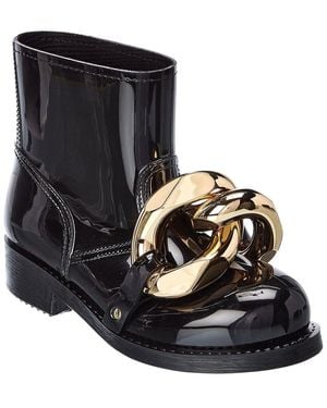 JW Anderson Chain Rubber Boot - Black