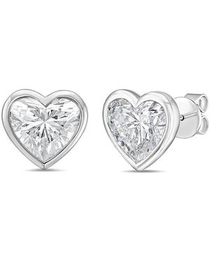 Diana M. Jewels Diana M. 14K 2.00 Ct. Tw. Lab-Grown Diamond Stud Earrings - White