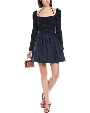 STAUD Cassidy Mini Dress - Blue