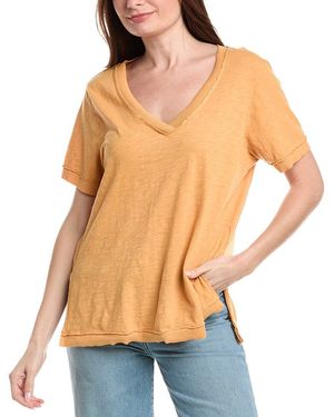 Project Social T Knock Out V Neck T-Shirt - Orange