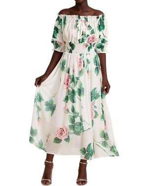 Linda Charm Midi Dress - Green