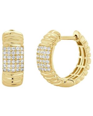 Sabrina Designs 14K 0.40 Ct. Tw. Diamond Huggie Earrings - Metallic