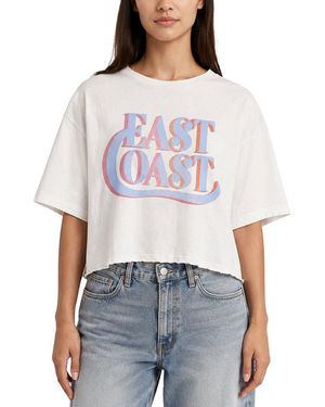 Prince Peter Oversized Crop Top - White