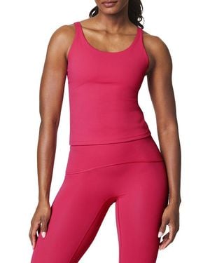 Spanx Get Moving Shelf Tank Top - Red