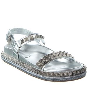 Christian Louboutin Pyrabizz Leather Sandal - Metallic