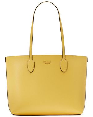Kate Spade Bleecker Large Saffiano Leather Tote - Yellow