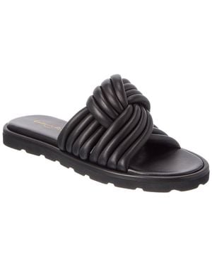 Gianvito Rossi Leather Sandal - Black
