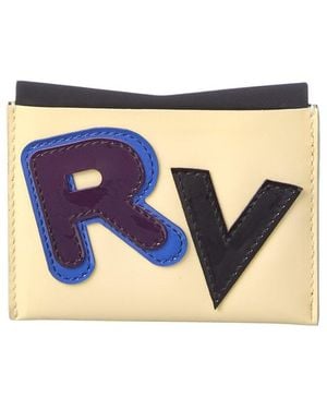 Roger Vivier Patent Card Holder - Blue