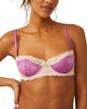Free People Spring Fling Underwire Bra - Purple