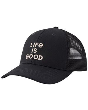 Life Is Good. Trucker Hat - Black