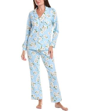 Bedhead 2Pc Long Pyjama Set - Blue