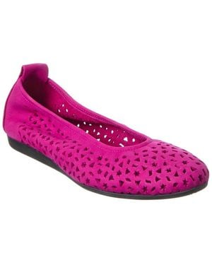 Arche Lilly Leather Flat - Pink