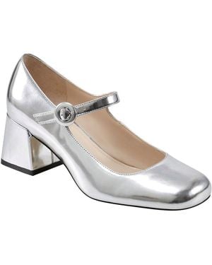 Marc Fisher Nessily Leather-trim Pump - White