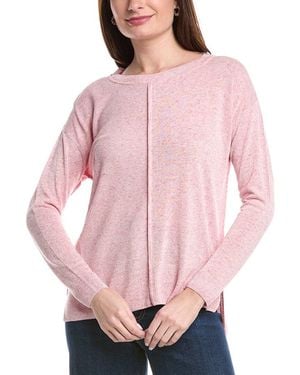Lafayette 148 New York Multi-Gauge Linen-Blend Jumper - Pink