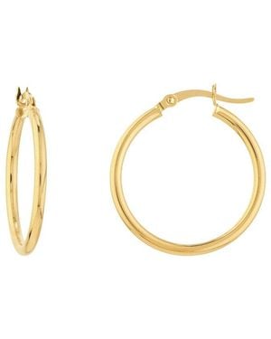 HAWLEY ST 14K Polished Earrings - Metallic
