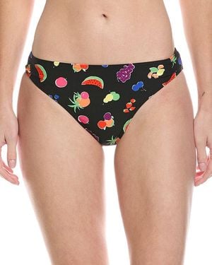 Kate Spade High-Cut Bikini Bottom - Black